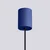 Sollux SL.1739 - Luster na sajli HALO 1xG9/8W/230V prečnik 12 cm plava