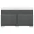 Vidaxl Box spring postelja z vzmetnico temno siva 120x190 cm blago