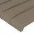 LED uzglavlje smeđesivo 100x5x118/128 cm od tkanine