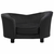 Sofa za pse crna 69 x 49 x 40 cm od pliša i umjetne kože