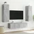 TV ormarić s LED svjetlima siva boja betona 80x35x31 cm