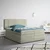 Boxspring Krevet Palace 180/200 cm , svetlosiva