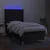 Vidaxl Box spring postelja z vzmetnico LED črna 100x200 cm blago