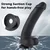 HiSmith WDA014-L Wildolo Vibrating Lifelike Soft Silicone Dildo with App 29cm Black