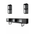 HANAH HOME Chrome Line Anthracite Black