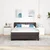 vidaXL vidaXL Box Spring postelja z vzmetnico Temno rjava 140x200 cm Tkanina, (22051199)