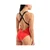 Arena elastic solid swimsuit red s - uk32