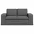 Vidaxl Kavč Temno siva 162 x 80 x 82 cm blago