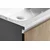 LOREA omarica z umivalnikom 141x46x51,5cm (70+70cm), leva, hrast alabama/bela mat - Rjava - 141x46x51,5 cm - Sapho - LOREA - 24 - MDF/laminat - 1410 - 460 - 515 - 14