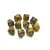 Kockice Chessex - Lustrous - Polyhedral - Gold & Silver - Set of Ten d10s