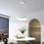 Brilagi - LED prigušiva luster FALCON MODERN LED/30W/230V prečnik 40 cm bela + daljinski upravljač