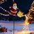 Aigostar- LED spoljašnja božićna dekoracija 120xLED/3xAA/8 funkcija 80 cm IP44 Santa/topla