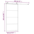 Klizna vrata s priborom 90 x 205 cm od ESG stakla i aluminija