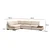 Atelier del Sofa Ugaona garnitura Tulip 97x80x193cm Bež
