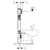 Geberit Element Kombifix za stenski WC s podometnim splakovalnikom Sigma 110.791.00.1
