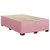 Vidaxl Box spring postelja z vzmetnico roza 120x200 cm žamet