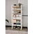 Hanah Home višenamenska polica Plastic Bathroom 8, 46 cm, bela