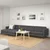 LANDSKRONA Sofa 5-sed, s lenjivcima/Gunnared tamnosiva/drvo