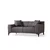 ATELIER DEL SOFA Sofa dvosed Petra 2 Anthracite