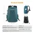 K&F Multi functional Haedshell Camera Backpack Blue