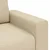 vidaXL Trosed kremne barve 220x77x82 cm blago