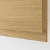 METOD / MAXIMERA Podni element s 3 fioke, bela/Voxtorp im. hrastovine, 80x37 cm
