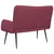 Sofa za dvije osobe boja crnog vina 115 x 61 x 87 cm Tkanina