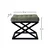 Atelier del Sofa Tabure 50x42x40cm, Crno-Zeleno