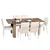 Hanah Home Trpezarijski sto Bois 78x150x90cm Smeđi