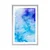 Plakat s paspartujem modro vijolična abstraktna umetnost - 30x45 silver