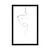 Plakat minimalističen obraz ženske - 60x90 no frame