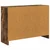 Kreveta s ladicama Dimljeni hrast 88,5 x 27,5 x 63,5 cm