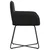 Trpezarijske stolice 4 pcs Baršun Crna 59 x 56,5 x 86 cm