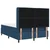 LED Box Spring Krevet s uzglavljem Plava 140 x 190 cm tkanina