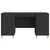 Stol s policom Crna 142,5 x 50 x 75 cm Konstruirano drvo