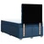 vidaXL vidaXL Box spring postelja z vzmetnico modra 120x190 cm blago, (21304768)
