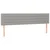 Krevet box spring s madracem LED svjetlosivi 180x200 cm tkanina