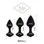 FeelzToys Bibi Butt Plug Set 3 pack Black