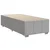 Vidaxl Box spring postelja z vzmetnico svetlo siv 100x200 cm blago