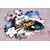 Tapeta modro graffiti oko - 441x297