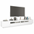 TV ormarić s LED svjetlima bijeli 260 x 35 x 40 cm