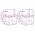 Set vanjskih sofa s jastukom 7 pcs Bijela i bež Poliester