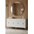 Hanah Home komoda Salkim 150, 125 cm, bela / srebrna