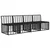 4-sjedalna vrtna soferica bez ruku 4 pcs 4-Broj sjedala Crna