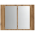 LED ormarić s ogledalom Artisan hrast 60x12x45 cm izrađeno drvo