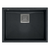 granitni umivalnik DAVID 50 Black Metallic