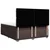 Vidaxl Box spring postelja z vzmetnico temno rjav 200x200 cm blago