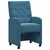 Blagovačke stolice s kotačima 2 pcs Plava 58 x 67 x 97 cm