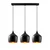 Opviq Luster Dodo-6271, 72x22 cm, 3xE27, Crni