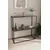 Hanah Home komoda Oskar, 80 cm, crna / dimljeno staklo
